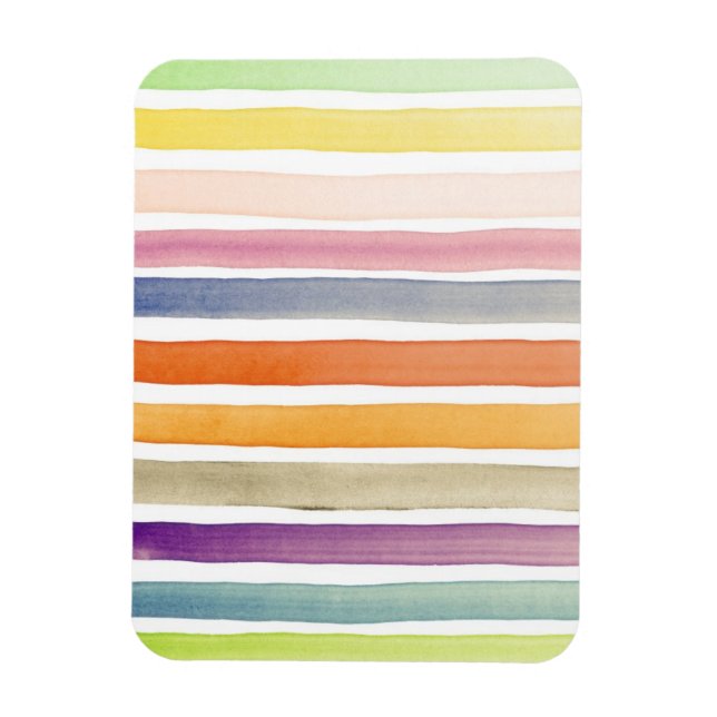 Watercolor hand painted brush strokes, banners. magnet (Vertical)