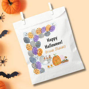 Watercolor Happy Halloween Costume Party Favour Bag