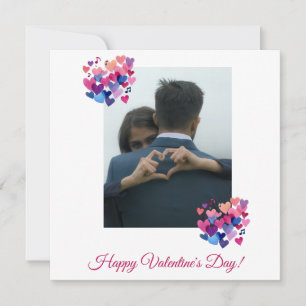 Watercolor Heart Melody Design Holiday Card