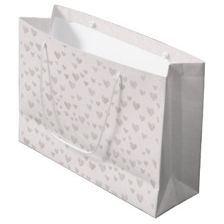 Watercolor Heart Pattern Gift Bag