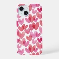 Watercolor Heart Pattern