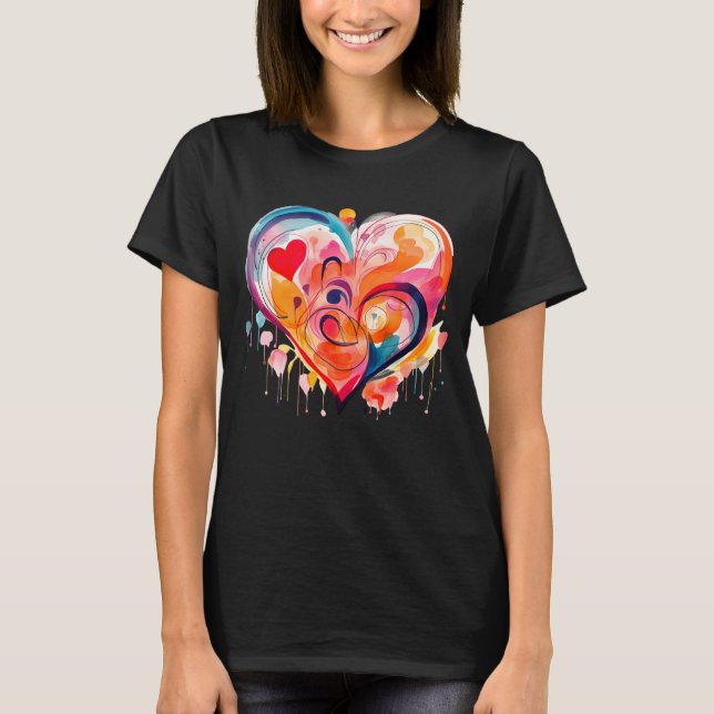 Watercolor Heart T-Shirt (Front)