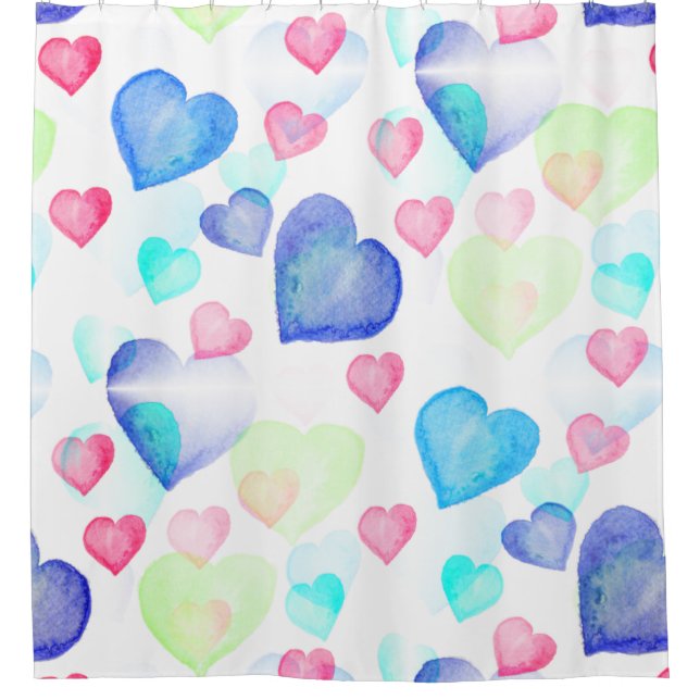 Watercolor Hearts (Front)