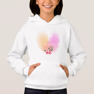 Watercolor Hearts Girl's Pullover Sweat - shirt à 