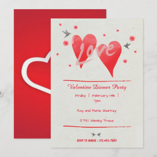 Watercolor Hearts Little Sweetheart Baby Shower  Invitation