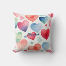 Watercolor hearts