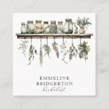 Watercolor Herbalist Herbal Medicine Botanicals