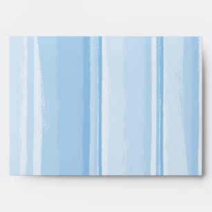 Watercolor Hibiscus Stripes Matching Envelopes