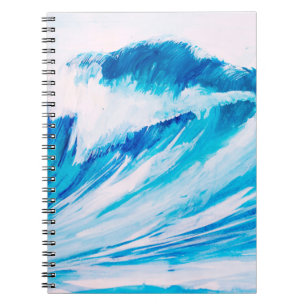 watercolor high ocean waves of blumarine colour notebook