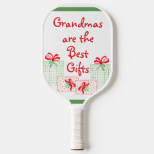 Watercolor Holiday PERSONALIZE Grandma Pickleball Paddle