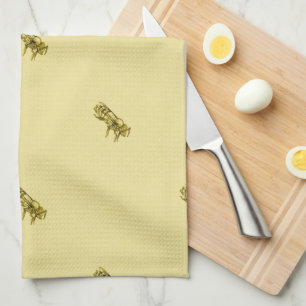 Watercolor Honey Bee Kitchen Towel