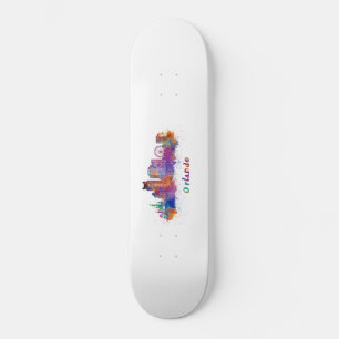 watercolor horizon skateboard