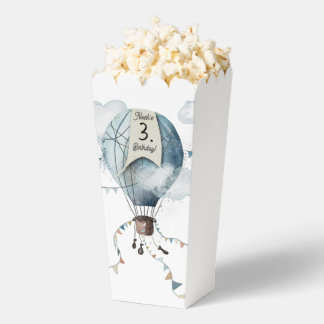 Watercolor Hot Air Balloon // Kid’s Birthday Favor Box