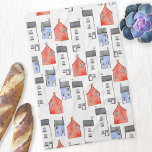 Watercolor House Art Kitchen Towel<br><div class="desc">Featuring an original watercolor painting of houses,  this design makes a lovely unique housewarming gift. Original art by Nic Squirrell.</div>