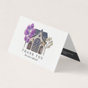 Watercolor House Real Estate Referral Card
