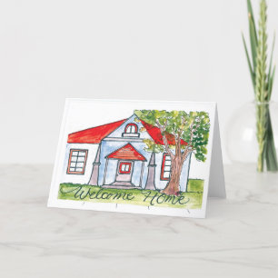 Watercolor House Warming Card