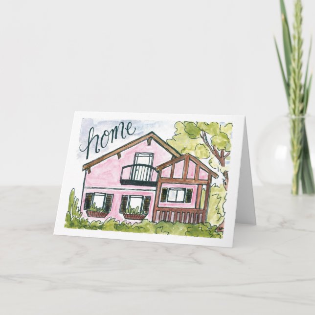 Watercolor Housewarming Card (Front)