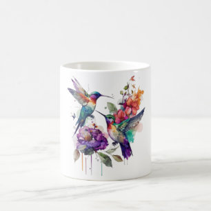 Watercolor Hummingbird Coffee Mug