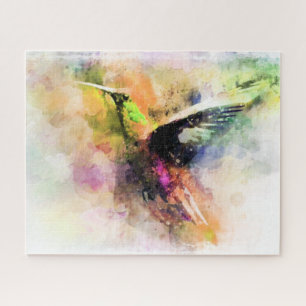Watercolor hummingbird  jigsaw puzzle