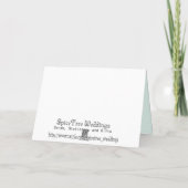 Watercolor Hydrangea Floral - Sign Guestbook Card (Back)