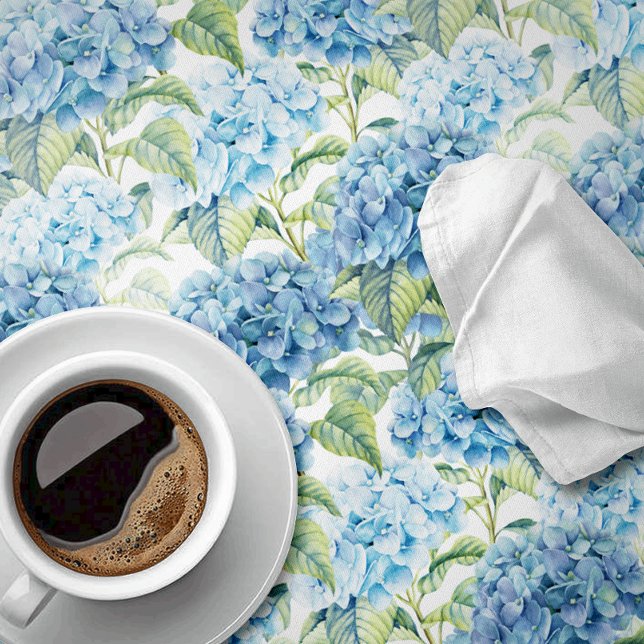 Watercolor Hydrangea Flowers  Tablecloth (Creator Uploaded)