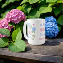 Watercolor Hydrangea Mug – To the Mom I'm So Proud