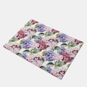 Watercolor Hydrangeas Doormat