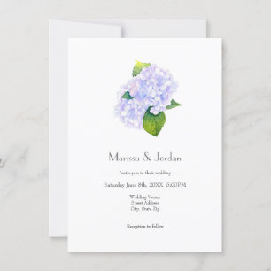Watercolor Hydrangeas Invitation