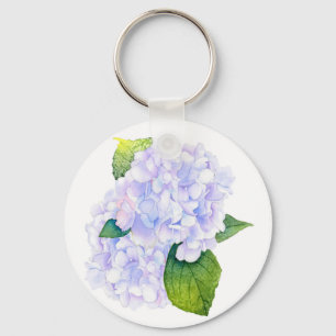Watercolor Hydrangeas Keychain