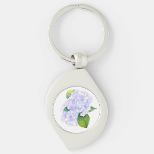 Watercolor Hydrangias Keychain