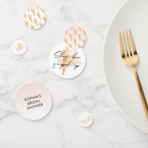 Watercolor Ice Cream Bridal Shower   Confetti