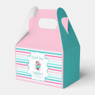 Watercolor Ice Cream Sundae Birthday  Favor Box
