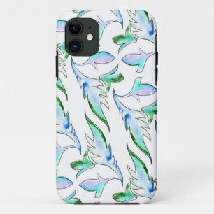 Watercolor Ikat Pattern iPhone Case