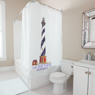 Watercolor Illustration Cape Hatteras Lighthouse