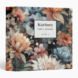 Watercolor Illustration rustic vintage elegant  Binder