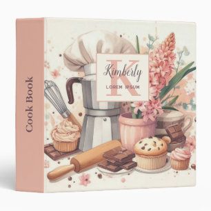 Watercolor Illustration rustic vintage elegant  Binder