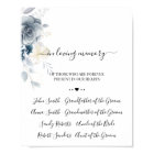 Watercolor  In loving Memory Remembrance Sign