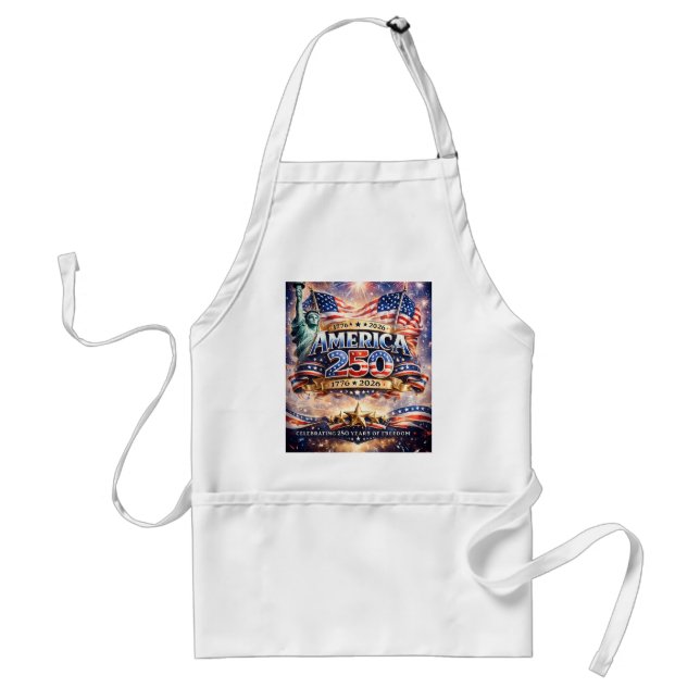 Watercolor  Independence Day Standard Apron (Front)