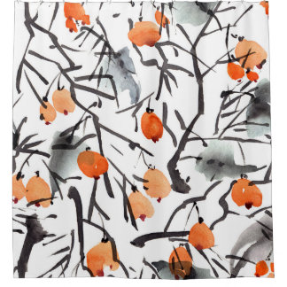 Watercolor Ink Berries Leaves Illustration