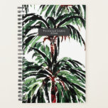 Watercolor Inspired Palm Trees Planner<br><div class="desc">Watercolor inspired illustrations of palm trees</div>