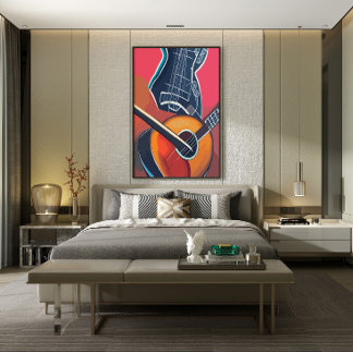 Watercolor Instruments Poster