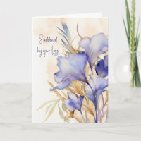 Watercolor Iris Bouquet Sympathy