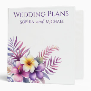 Watercolor Island Romance -Wedding Plans- Binder