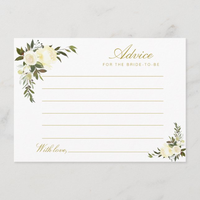 watercolor ivory floral advice (Front)