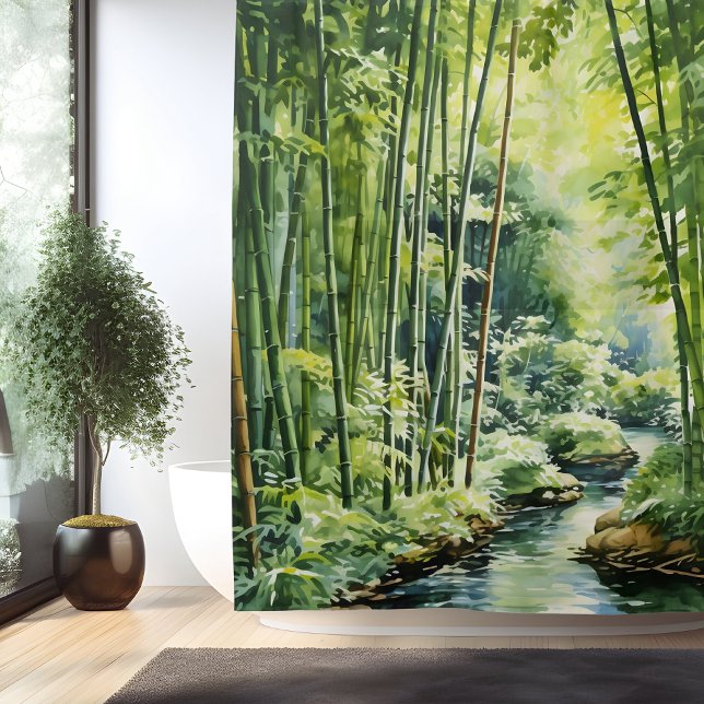 Watercolor Japanese Bamboo Forest (Creator Uploaded)