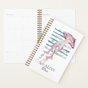 Watercolor JELLYFISH Beach Coastal AVALON EDITABLE Planner