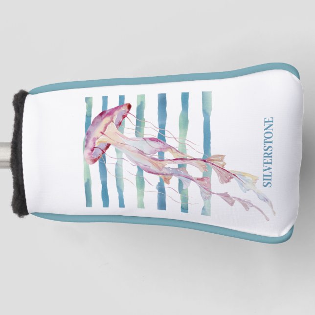 Watercolor JELLYFISH,   Golf Head Cover (Front)