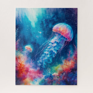 Watercolor Jellyfish  Jigsaw Puzzle