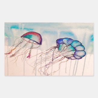Watercolor Jellyfish Sticker
