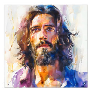 Watercolor Jesus Christ Photo Print